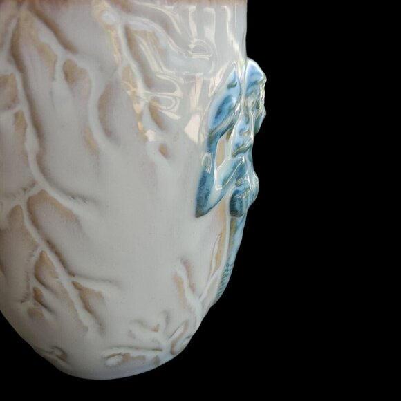 Cracker Barrel 3-D Dimensional Mermaid Textured Coffee Mug Sea Ocean Mythical - Picture 2 of 4
